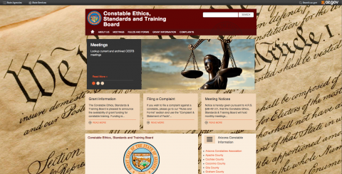 Constable Ethics Standards & Training Board home page