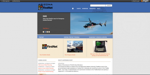 Arizona FirstNet website