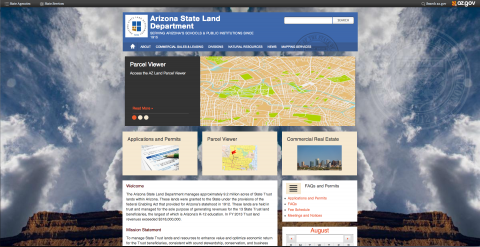 Arizona State Land Department website