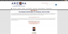 Arizona Department of Financial Institutions Homepage