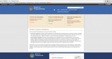 Arizona State Board of Fingerprinting homepage