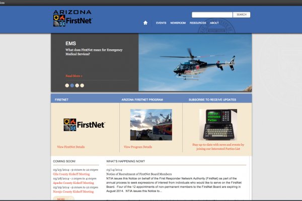 Arizona FirstNet website