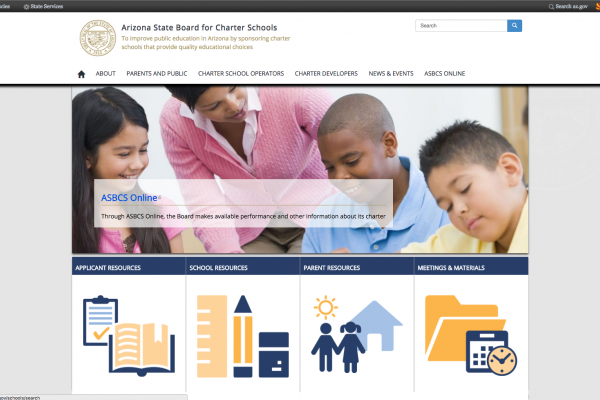 Arizona State Board for Charter Schools Website